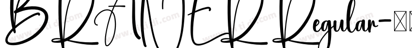 BRANER Regular字体转换 BRANER Regular字体转换
